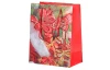 Vánoční dárková taška (4 druhy) střední velikost M, červená