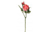 Umělá květina Růže 46 cm, oranžovo-růžová