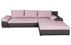 Rohová sedací souprava Bono, růžová/antracitová tkanina