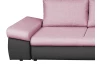Rohová sedací souprava Bono, růžová/antracitová tkanina
