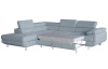 Rohová sedací souprava Lotos, světle modrá tkanina, levý roh