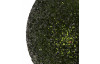 Vánoční ozdoba skleněná koule 7 cm, zelená třpytivá