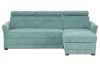 Rohová sedací souprava Harris, mentolová zelená látka, pravý roh