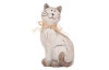 Dekorační soška Kočka 15 cm, béžová, mix 2 druhů