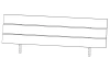 Čelo postele Easy Plus 98 cm, dub artisan