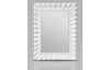 Nástěnné zrcadlo 60x90 cm, bílé