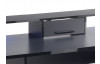 PC stůl s regálem a osvětlením Highscore 3, černý