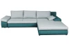 Rohová sedací souprava Bono, světle modrá/petrolejová tkanina