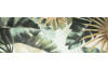Ručně malovaný obraz Tropické listy, 120x40 cm