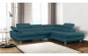 Rohová sedací souprava Lotos, petrolejová tkanina, pravý roh