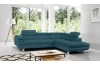 Rohová sedací souprava Lotos, petrolejová tkanina, pravý roh