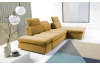 Rohová sedací souprava Focus, hořčicová žutá látka, pravý roh