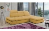 Rohová sedací souprava Focus, hořčicová žutá látka, pravý roh