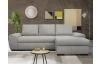 Rohová sedací souprava Salsa, světle šedá tkanina