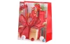 Vánoční dárková taška (4 druhy) velikost XL, červená