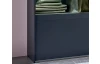 Šatní skříň Easy Plus, šířka 270 cm/výška 208 cm, grafit/sklo