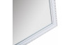 Stojací zrcadlo Lisa 34x160 cm, bílé, ornamenty
