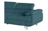 Rohová sedací souprava Lotos, petrolejová tkanina, levý roh