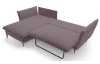 Rohová sedací souprava Gloss, starorůžová látka, levý roh