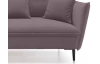Rohová sedací souprava Gloss, starorůžová látka, levý roh