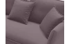 Rohová sedací souprava Gloss, starorůžová látka, levý roh