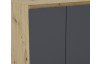 Skříňka 2-dveřová Carlos, dub artisan/grafit, 75 cm