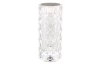 Stolní LED lampa Gixi 21 cm, imitace křišťálů