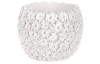 Obal na květináč Květinkový 11 cm, bílý beton
