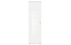 Předsíňová šatní skříň Prego, 55 cm, bílá lesk