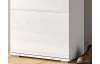 Předsíňová šatní skříň Prego, 55 cm, bílá lesk
