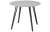 Kulatý jídelní stůl Floris 100 cm, imitace šedého kamene