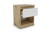 Skříňka/noční stolek Carlos 40 cm, dub artisan/bílá