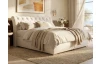 Postel boxspring Agnes 180x200 cm, krémová látka