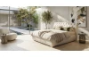 Postel boxspring Agnes 180x200 cm, krémová látka