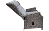 Polohovatelné zahradní křeslo Borneo, šedý