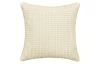 Dekorační polštář Alina 45x45 cm, bílý, plastický vzor