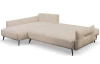 Rohová sedací souprava Dream, světle béžová látka, levý roh