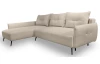 Rohová sedací souprava Dream, světle béžová látka, levý roh