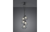 Závěsné stropní osvětlení Meike, 5 drátěných stínidel, černé