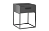 Noční stolek s 1 zásuvkou Suna, grafitový