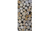 Koberec Paris I 67x180 cm, motiv dřevěných špalků