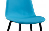 Jídelní židle Loof, modrá ekokůže