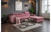 Rohová sedačka Sansa, starorůžová látka, pravý roh