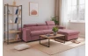Rohová sedačka Sansa, starorůžová látka, pravý roh
