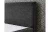 Postel boxspring Aston 160x200 cm, antracitově šedá látka