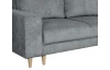 Rohová sedací souprava Noa, šedá látka