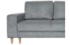 Rohová sedací souprava Noa, šedá látka