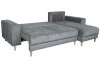 Rohová sedací souprava Noa, šedá látka