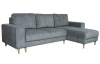 Rohová sedací souprava Noa, šedá látka