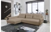 Rohová sedací souprava Dream, světle hnědá látka, levý roh